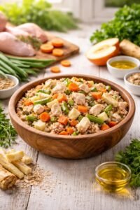 Świeża karma dla psa - receptura z kurczakiem