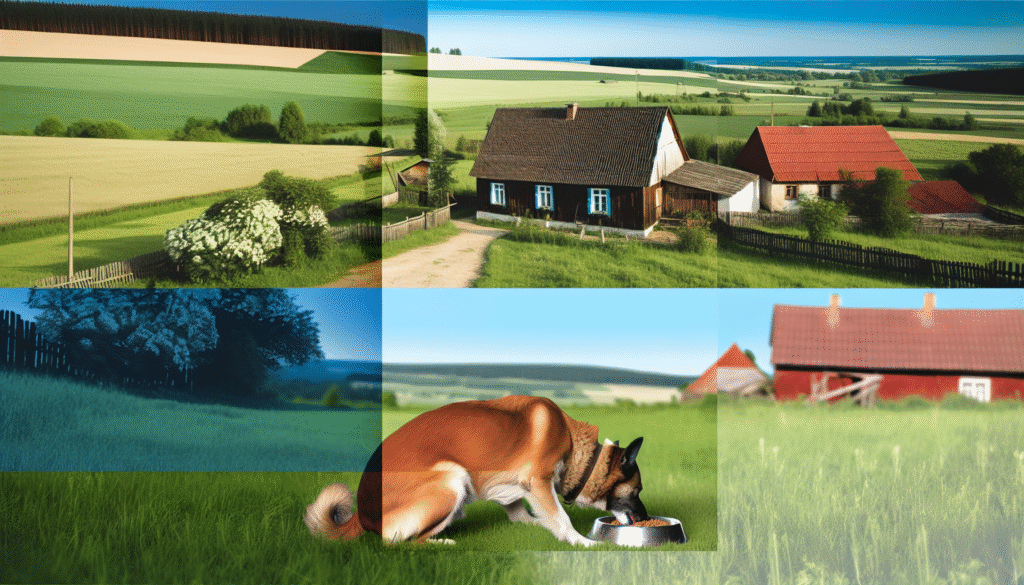 wiejska zagroda karma dla psa