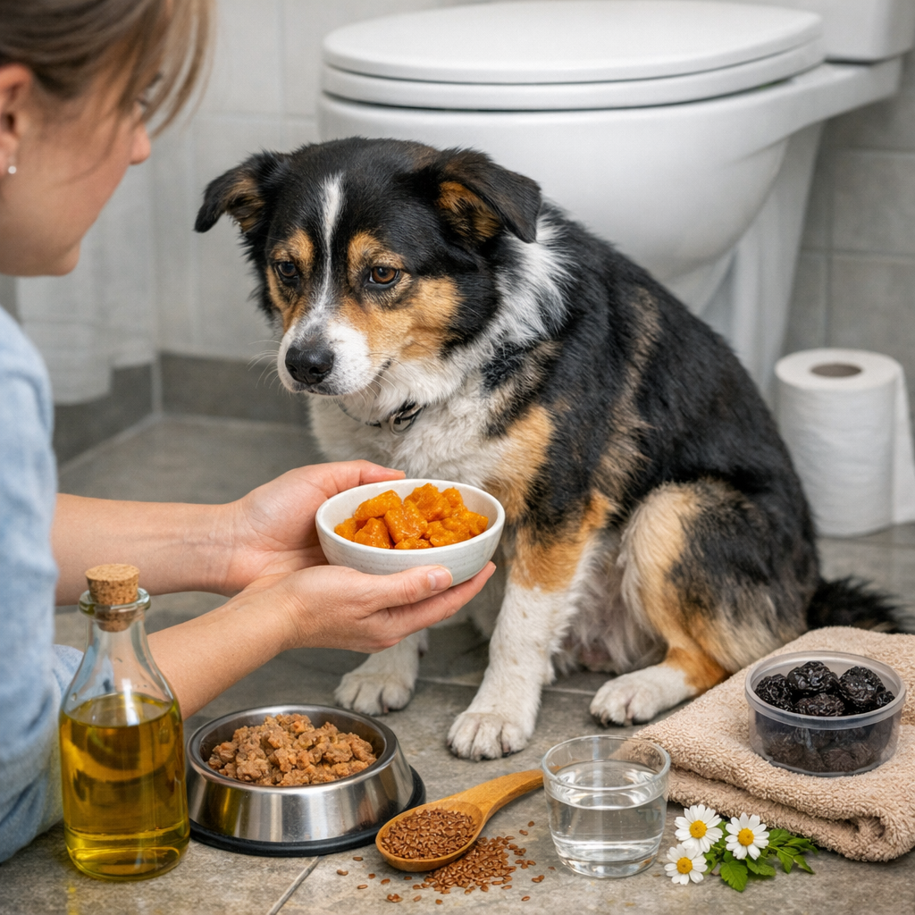 Zaparcia u psa – jak pomóc i jakie domowe sposoby są skuteczne?