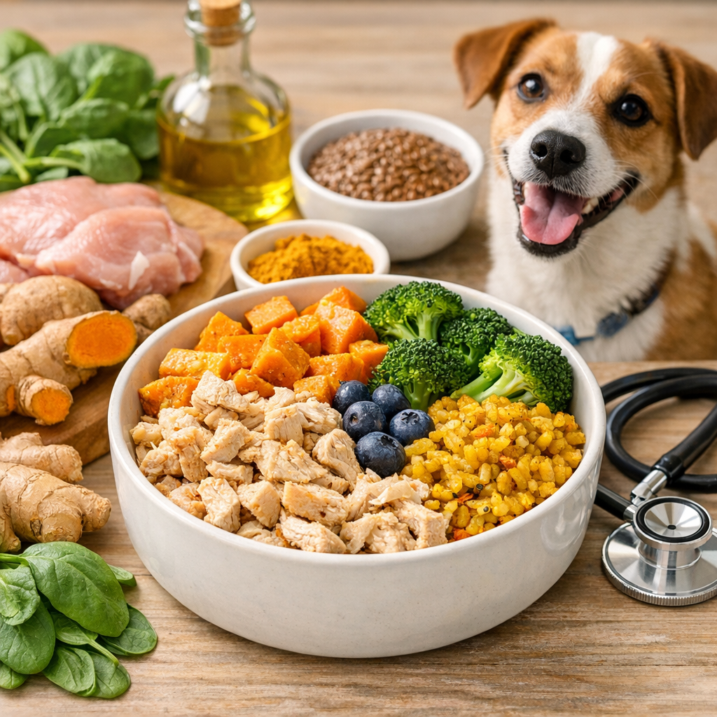 Domowe jedzenie dla psa o działaniu przeciwzapalnym – zatwierdzone przez weterynarza