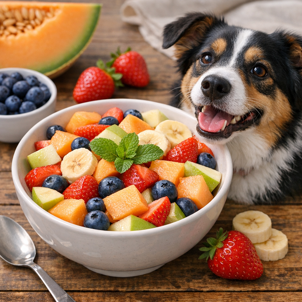 Czy psy mogą jeść kantalupę? Prosta sałatka owocowa przyjazna psom