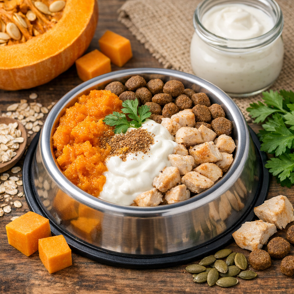 Dynia z jogurtem – zdrowa miska dla psa