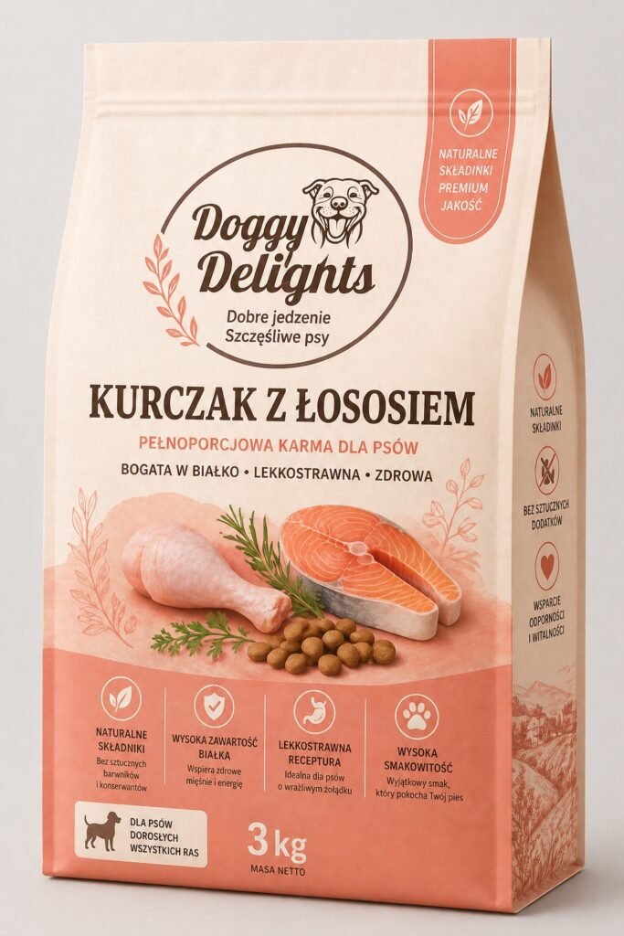Karma kurczak z łososiem