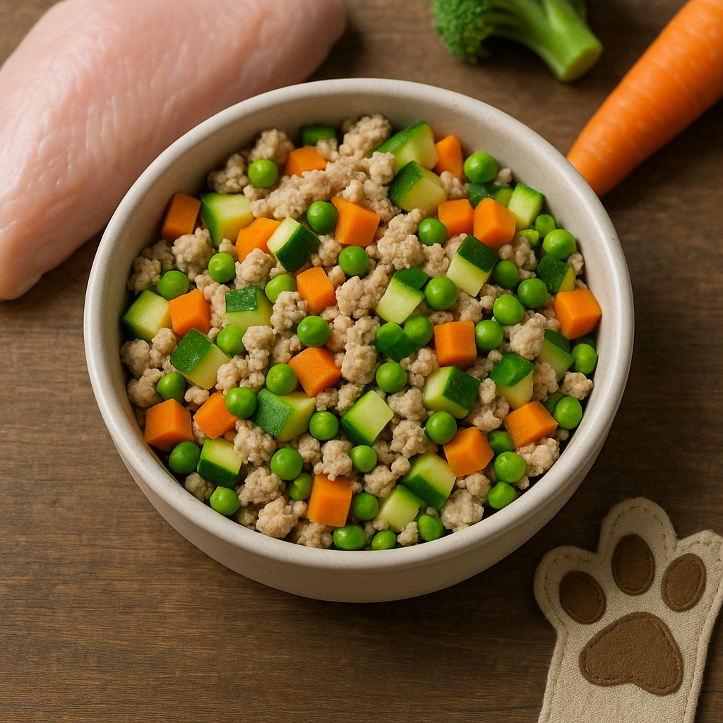 Najlepsze domowe jedzenie dla psa z indykiem i warzywami