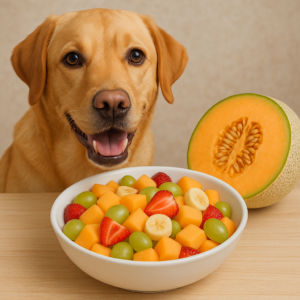 Czy psy mogą jeść kantalupę? Prosta sałatka owocowa przyjazna psom