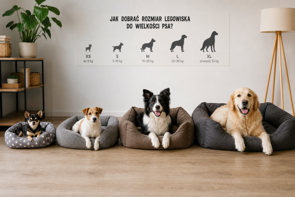 Jak dobrać rozmiar legowiska do wielkości psa?